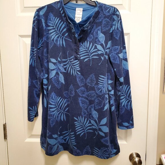 Fall Leaves Long-Sleeved Tunic Top - Picture 1 of 3